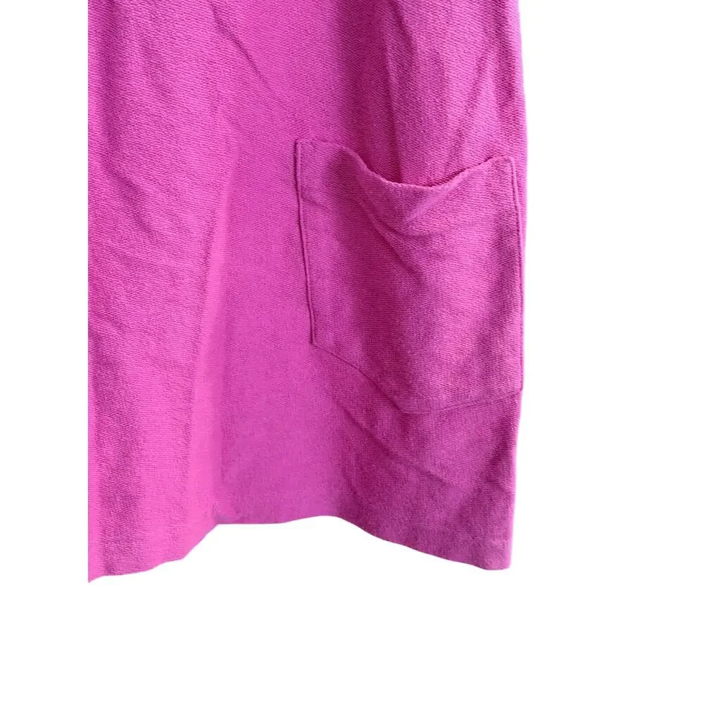 Vintage Look & sea pink terry cloth swim cover dress medium USA made 100% cotton